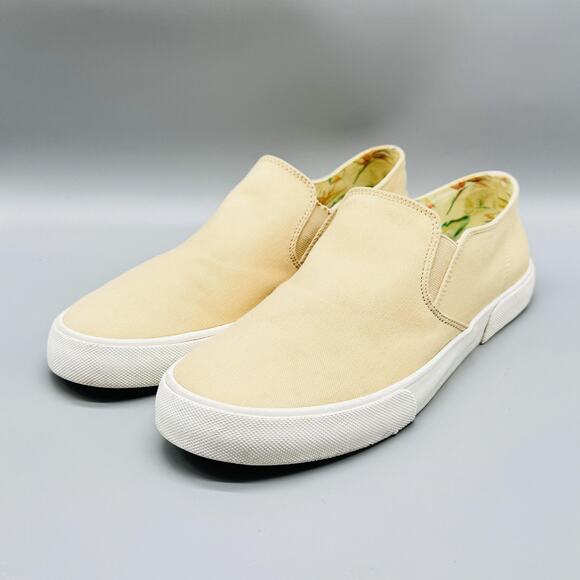 Vionic Shoes Women 10 Beige Canvas Groove Slip On Comfort Tropical Floral Lining - Picture 4 of 11